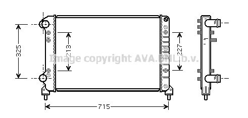 AVA QUALITY COOLING Радиатор, охлаждение двигателя FT2262